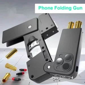 folding-iphone-style-shell-ejecting-toy-pistol-interactive-fidget-display-model
